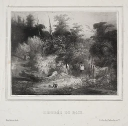 Tájképek: Egy erdő bejárata, 1829.