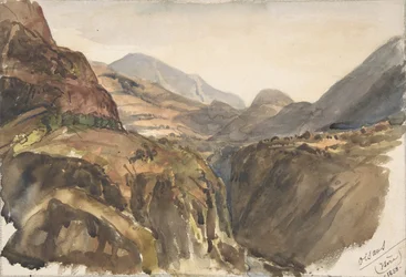 Mountain View, Oisans Isère, 1858.