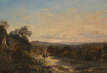 A nizzai úton, 1844 körül.
