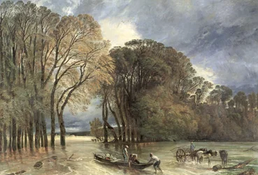 Az árvíz Saint-Cloud-ban, 1855