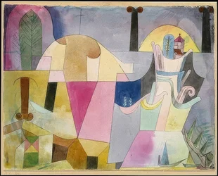 Táj fekete oszlopokkal. 1919