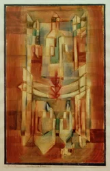 P.Klee, Das Haus zum Fliegerpfeil / Festészet, 1922