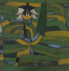 Fehér virág a kertben, 1920.