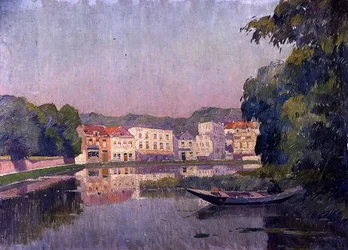 A magányos halász (olaj, tábla)