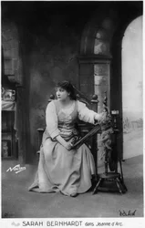 Henriette Rosine Bernard, más néven Sarah Bernhardt (1844-1923) Jules Barbier "Joan of Arc" szerepében