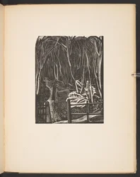 Winter Wood, illusztráció a "Places. Paul Nash által tervezett és metszett fametszetekről reprodukált 7 grafika, prózai illusztrációkkal". London, William Heinemann