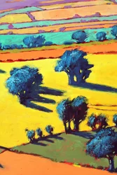 Cotswold Way közelről 2 (akril a fedélzeten)