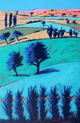 In The Valley #1, 2022 (akril, tábla)