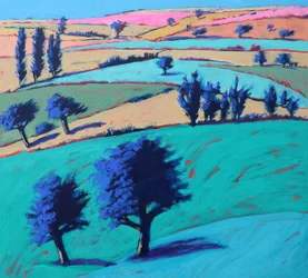 In The Valley #2, 2022 (akril, tábla)