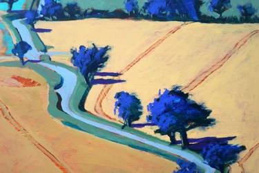 Rural Lane #2, 2022 (akril, tábla)