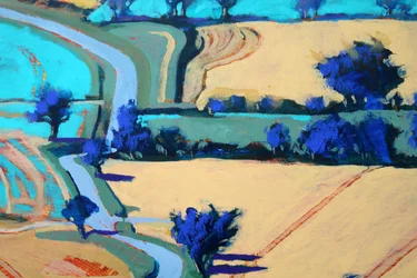 Rural Lane #3, 2022 (akril, tábla)