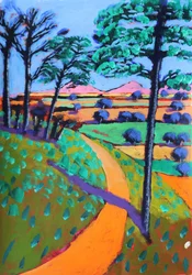 Swineyard Hill, 2021 (akril, papír)