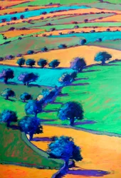West Malvern #4 (részlet), 2024 (akril, karton)