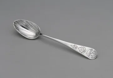 teáskanál, c. 1796-1805 (ezüst)