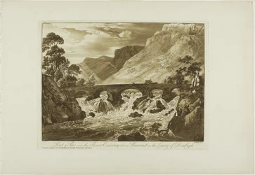Pont y Pair a Conway folyó felett, Llanrwst felett, Denbigh megyében