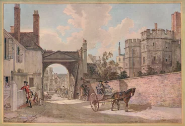 Queen Elizabeths Gateway, Windsor Castle, 1780