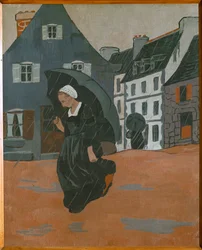The downpour (festmény vászonra)