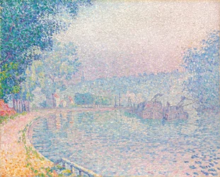 Samois, La Berge, reggel, 1901