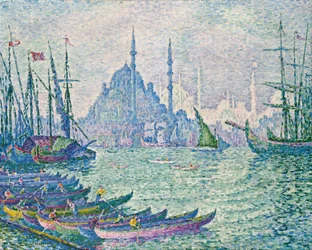 Minaretek az Aranyszarvnál; La Corne d"Or, les Minarets, 1907