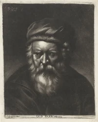 Thomas Parr portréja Régi Parr: aeta 152 (cím a tárgyon)