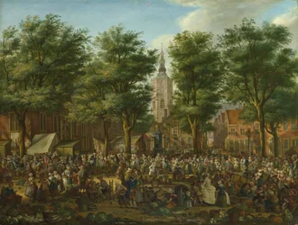 A hágai Grote Markt, 1760