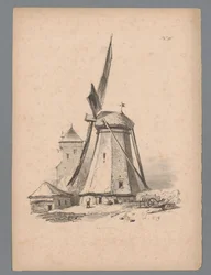 Kilátás a szélmalomra Paulus Lauters tájtanulmányai (sorozat címe) Nouvelle suite de 40 etudes de paysages P. Lauters (sorozat címe)