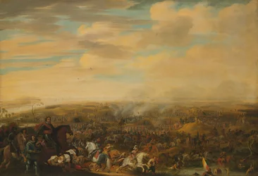 Maurice herceg a nieuwpoorti csatában, 1632-1640 körül (olaj, tábla)