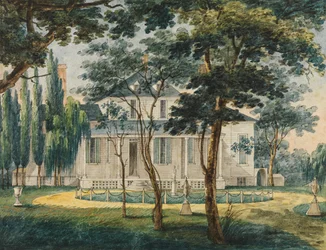 Vidéki rezidencia, esetleg Moreau tábornok vidéki háza Morrisville-ben..., 1811-ca. 1813.