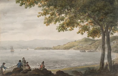 Shad halászok a Hudson folyó partján, 1811-kb. 1813.