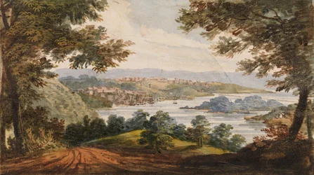Washington és Georgetown az Alexandria Roadról, 1811-kb. 1813.