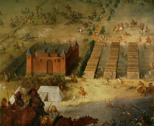 Harmincéves háború : A diedenhofeni csata 1639-ben, amikor Piccolomini gróf liga tábornok legyőzte a francia csapatokat ...