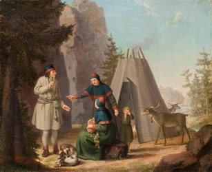 A lapponok jelmezei, 1800 körül (olaj, vászon)
