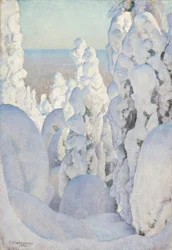 Téli táj Kinahmiban, 1923.