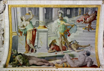 Ulysses és Circe, 1550 körül (freskó)