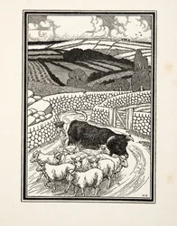 Piacra menni, az Állatok száz anekdotájából, kocsma. 1924