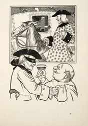Régi szokások, az Állatok száz anekdotájából, kocsma. 1924
