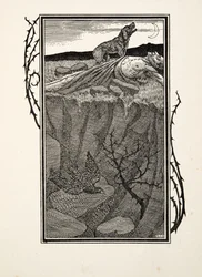 Sabinus és kutyája, az Állatok száz anekdotájából, kocsma. 1924