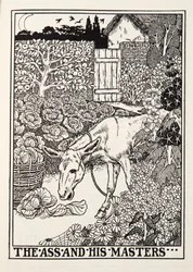 The Ass and his Masters, a Fontaine Fables, pub. 1905