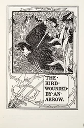 A nyíl által megsebesített madár, a Fontaine Fables, kocsma. 1905
