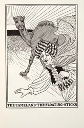 The Camel and the Floating Sticks, a Fontaine Fables, pub. 1905