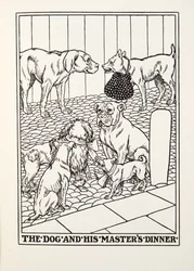The Dog and his Masters Dinner, a Fontaine Fables, kocsma. 1905