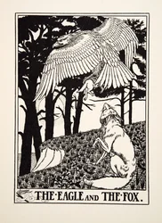 A sas és a róka, A Hundred Fables of Aesopus, pub. 1903