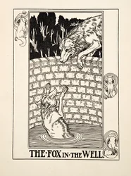 A róka a kútban, Aiszóposz száz meséjéből, megjelent 1903-ban