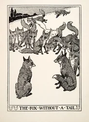 A farkatlan róka, a Száz aiszóposzi mese című műből, megjelent 1903-ban