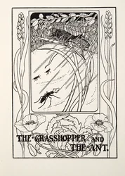 The Grasshopper and the Ant, Fontaine Fables, pub. 1905