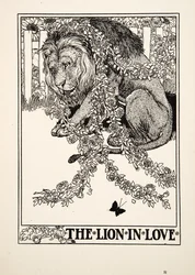 A szerelmes oroszlán, A Hundred Fables of Aesopus, pub.1903