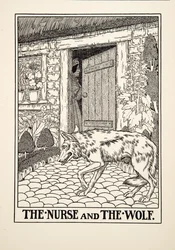 A nővér és a farkas, A Hundred Fables of Aesopus, pub.1903