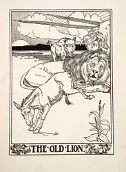 Az Öreg Oroszlán, Aesopus száz meséjéből, pub.1903