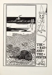 A patkány és az osztriga, a Fontaine Fables-ből, pub. 1905
