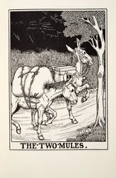 The Two Mules, a Fontaine Fables, kocsma. 1905